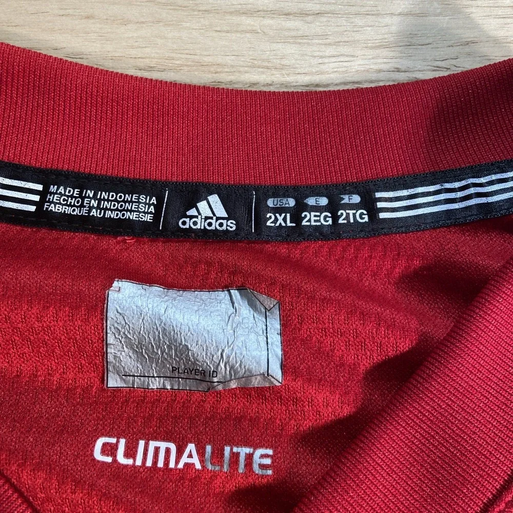 Nebraska Cornhuskers Adidas Climalite Long Sleeve Shirt‎ 2XL Embroidered